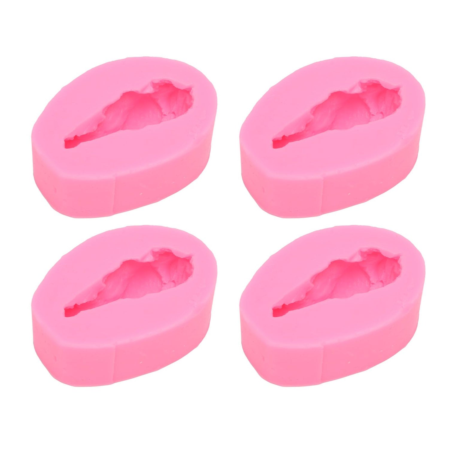 4 Pcs Silicone Mold Drumstick Shape Fondant Silicone Mold Chocolate Cake Decorating Mold DIY Pastry Baking Mold