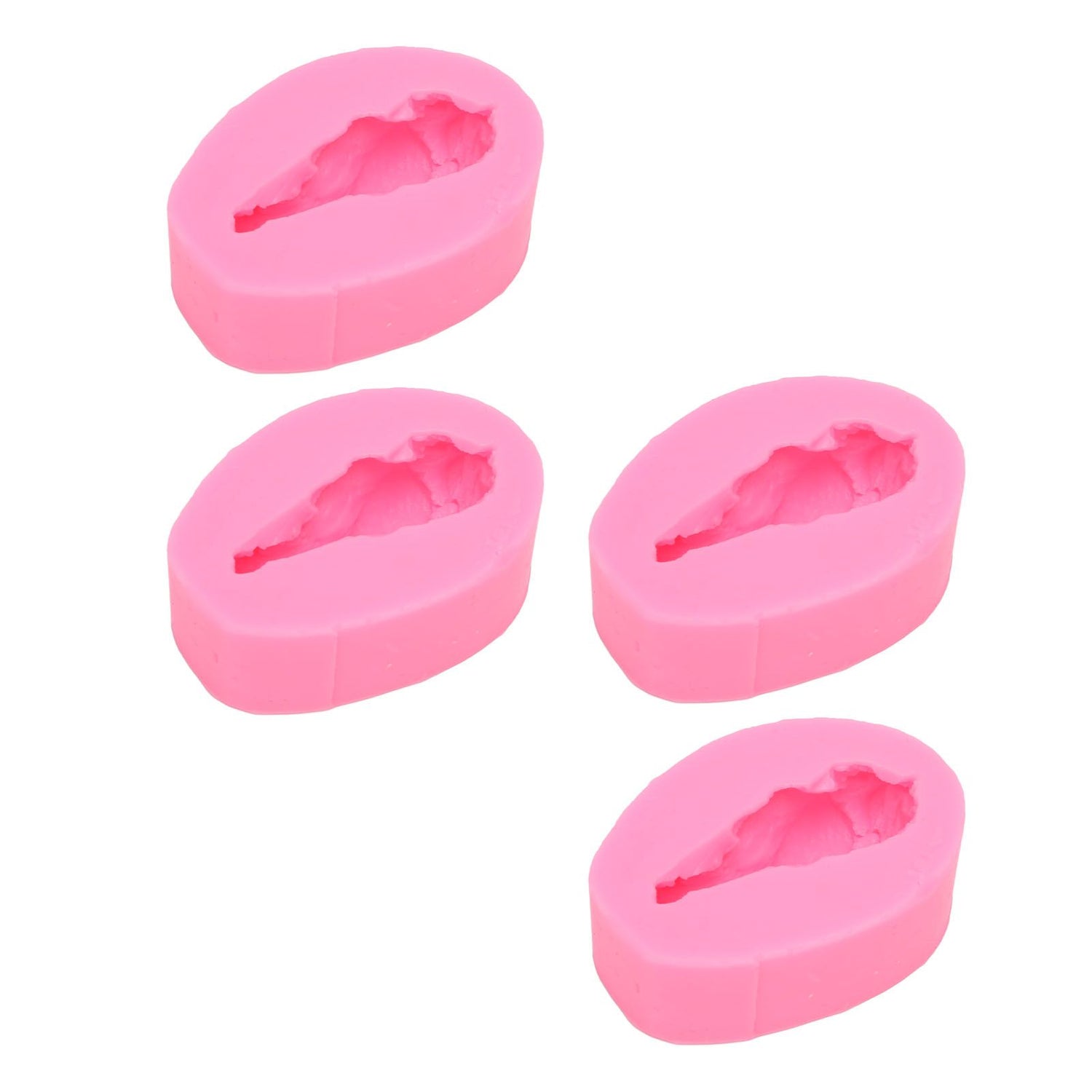 4 Pcs Silicone Mold Drumstick Shape Fondant Silicone Mold Chocolate Cake Decorating Mold DIY Pastry Baking Mold