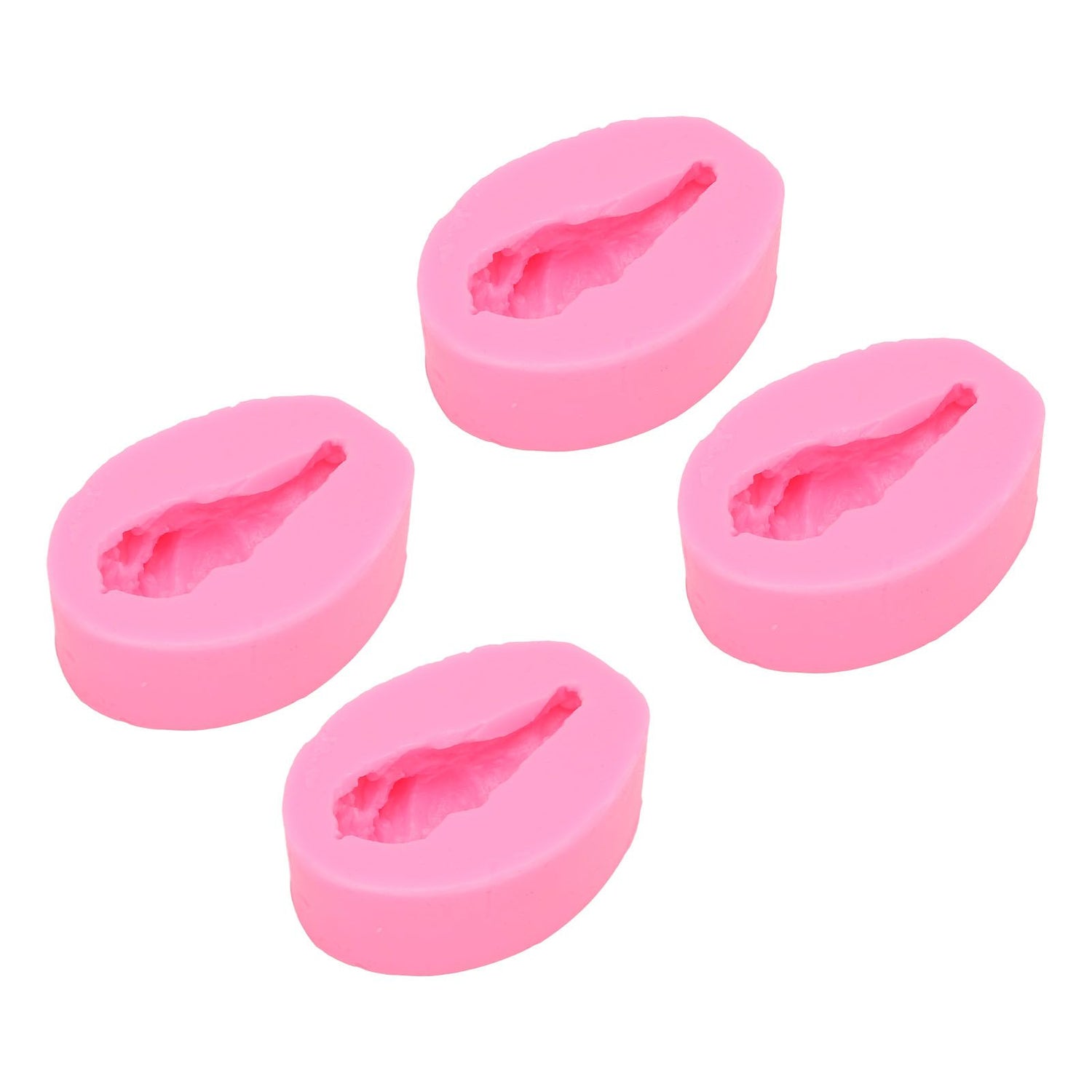 4 Pcs Silicone Mold Drumstick Shape Fondant Silicone Mold Chocolate Cake Decorating Mold DIY Pastry Baking Mold