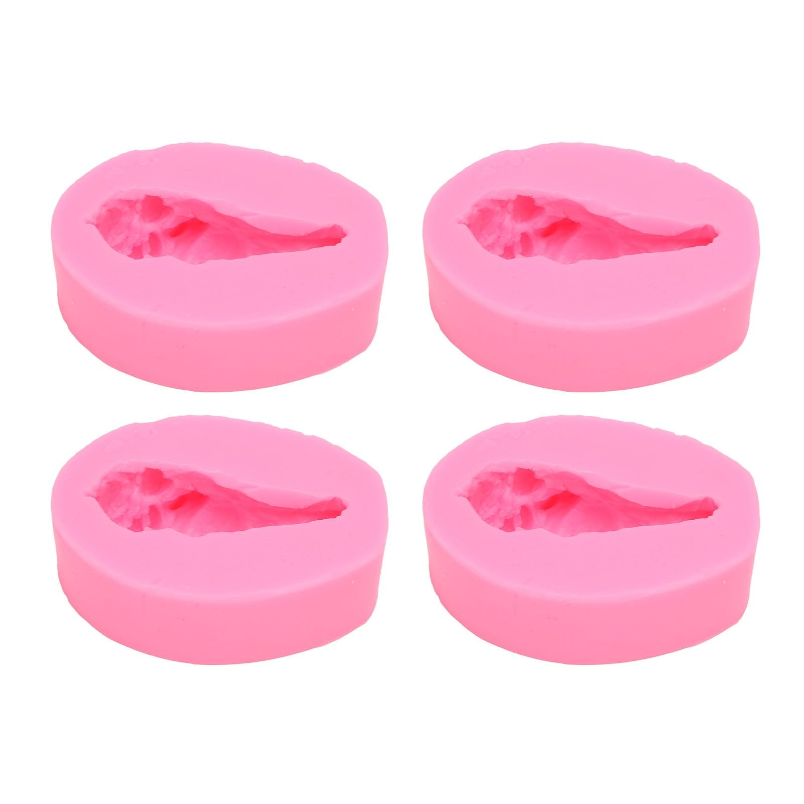 4 Pcs Silicone Mold Drumstick Shape Fondant Silicone Mold Chocolate Cake Decorating Mold DIY Pastry Baking Mold