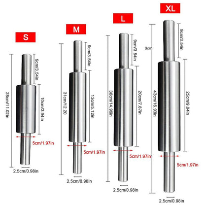 Stainless Steel Rolling Pin Non Stick Rolling Pin for Baking Dough Pizza Pie Baking Making Tool Kitchen Accessories