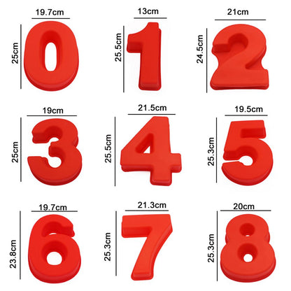 2PCS 10 Inch Silicone Cake Mold 6 and 0 Numbers DIY Silicone Cake Baking Mold 3D Silicone Cake Mold for Birthday and Wedding Anniversary