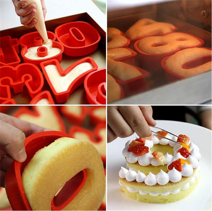 2PCS 10 Inch Silicone Cake Mold 6 and 0 Numbers DIY Silicone Cake Baking Mold 3D Silicone Cake Mold for Birthday and Wedding Anniversary