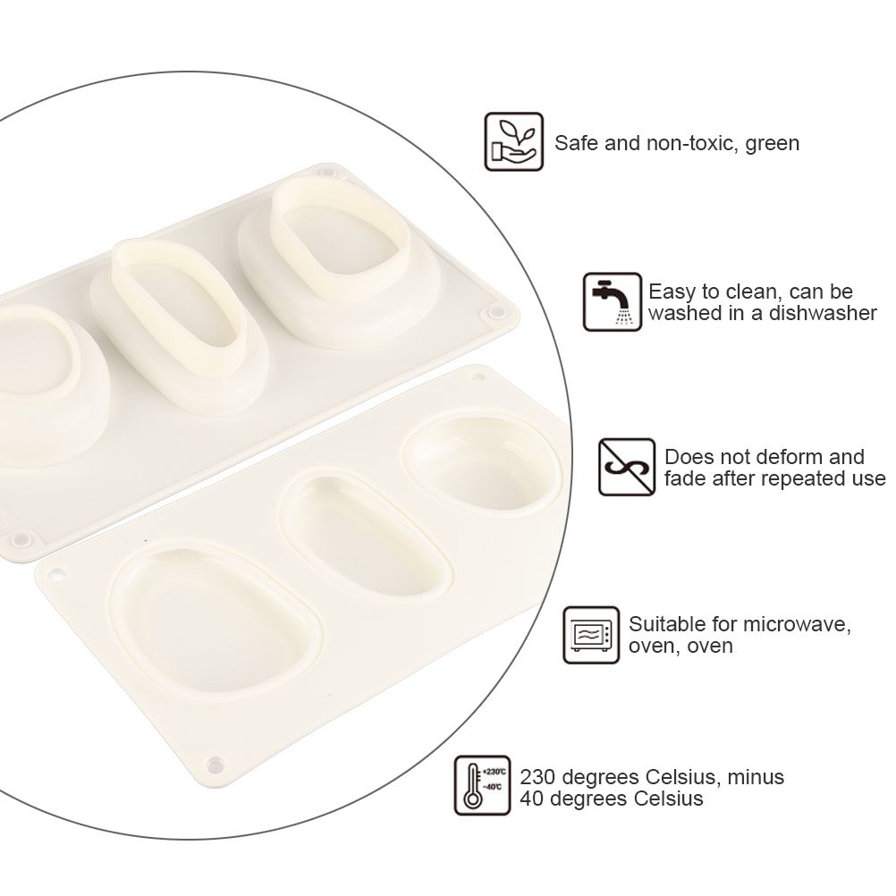 Cobblestone Shaped Cake Mold 3D Pebbled Pastry Mold Silicone Baking Mold