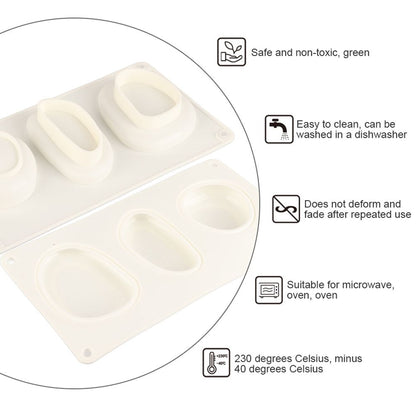 Cobblestone Shaped Cake Mold 3D Pebbled Pastry Mold Silicone Baking Mold