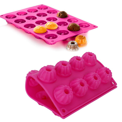Rose Red Silicone Cake Mold DIY NonStick Pastry Baking Mold for Baking Cake