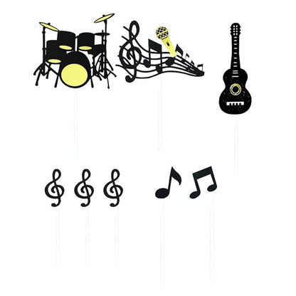 Music Notes Violin Cake Decoration Materials Birthday Cake Topper Inserts - 1