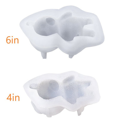 NEW 3D Sleeping Bear Silicone Mold Fondant Cake Border Moulds Chocolate Mould Cake Decorating Tools Kitchen Baking Accessories