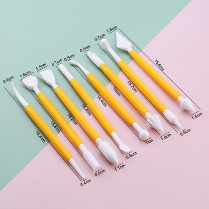 8Pcs Fondant Cake Modelling Tools