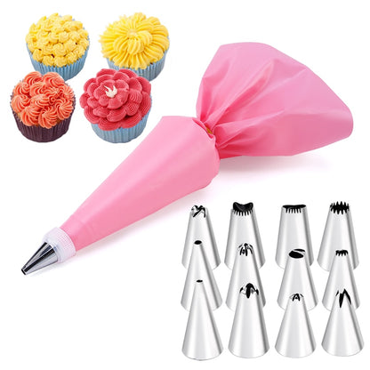 14/26/29 pcs set Cream Nozzles Pastry Tools Accessories For Cake Decorating Pastry Bag Kitchen Bakery Confectionery equipment