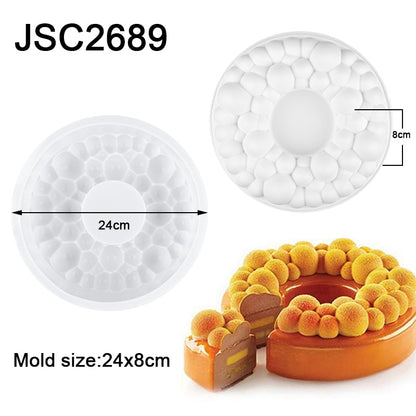 28 Style Silicone Cake Molds Pastry Bakeware Set Non-Stick Mousse Mould Party Dessert Baking Tools Decorating Pan Kitchen Tools