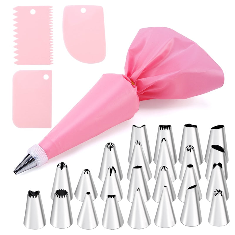 14/26/29 pcs set Cream Nozzles Pastry Tools Accessories For Cake Decorating Pastry Bag Kitchen Bakery Confectionery equipment