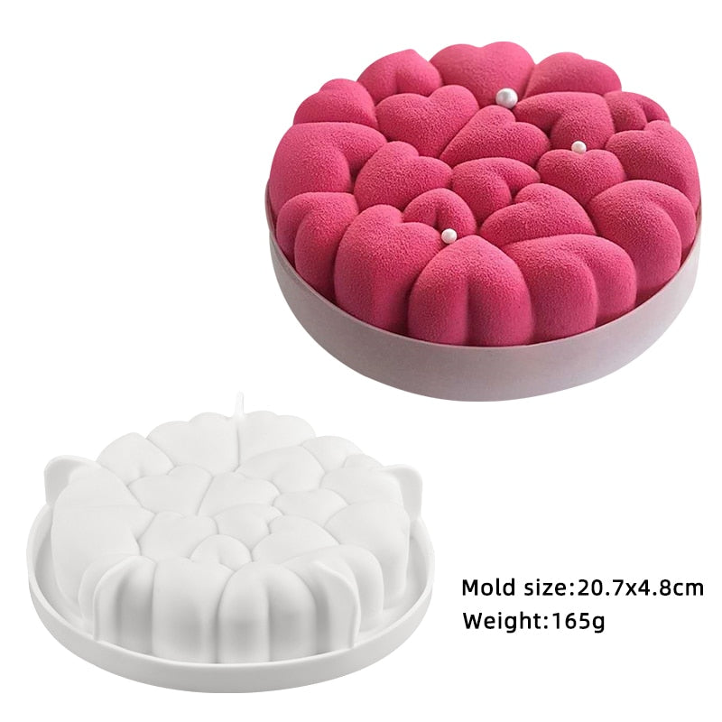 9-inch Silicone Cake Mold, Christmas Cake Mold, Non-stick Slotted Cake Mold,  For Making Cakes, Jellies, Gummies, Silicone Baking Moulds, Circular Baking  Pan, Bpa-free Baking Supplies
