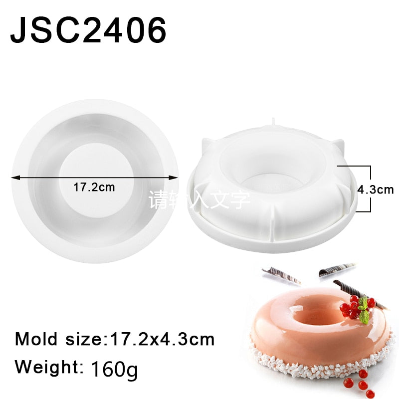 28 Style Silicone Cake Molds Pastry Bakeware Set Non-Stick Mousse Mould Party Dessert Baking Tools Decorating Pan Kitchen Tools