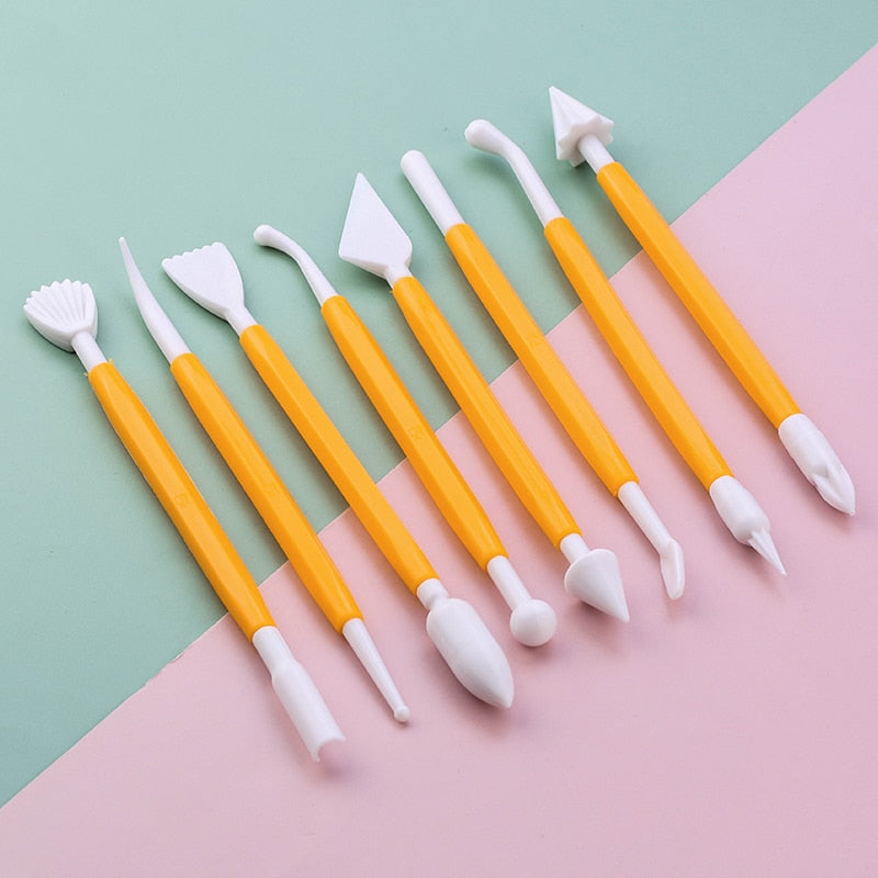 8Pcs Fondant Cake Modelling Tools