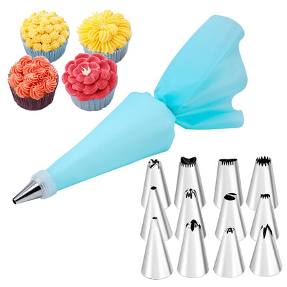 14/26/29 pcs set Cream Nozzles Pastry Tools Accessories For Cake Decorating Pastry Bag Kitchen Bakery Confectionery equipment