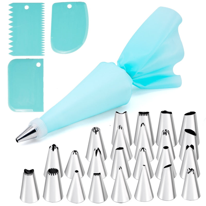 14/26/29 pcs set Cream Nozzles Pastry Tools Accessories For Cake Decorating Pastry Bag Kitchen Bakery Confectionery equipment