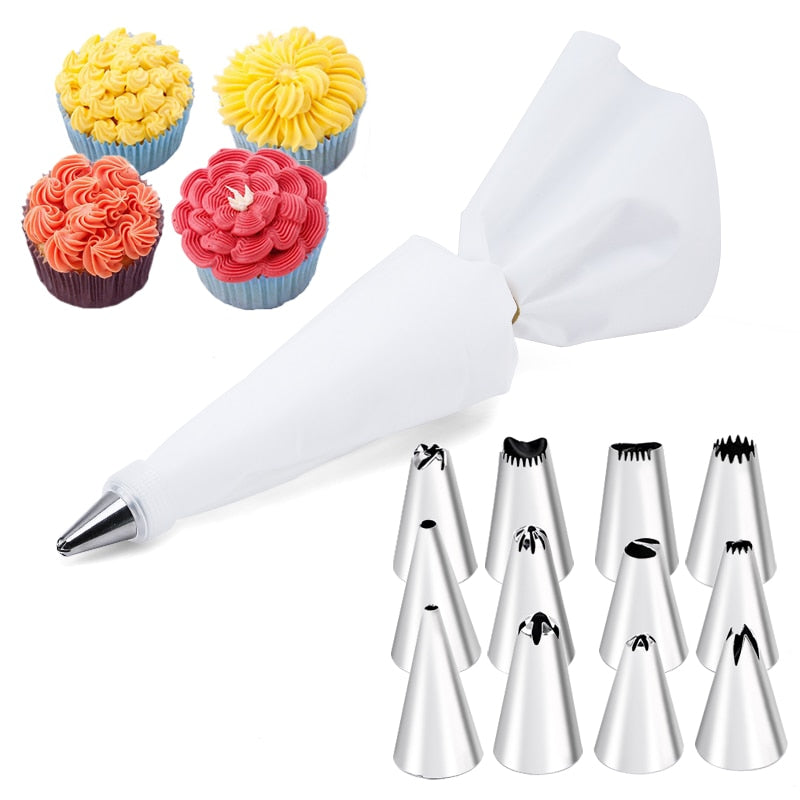 14/26/29 pcs set Cream Nozzles Pastry Tools Accessories For Cake Decorating Pastry Bag Kitchen Bakery Confectionery equipment