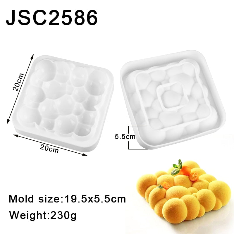 28 Style Silicone Cake Molds Pastry Bakeware Set Non-Stick Mousse Mould Party Dessert Baking Tools Decorating Pan Kitchen Tools