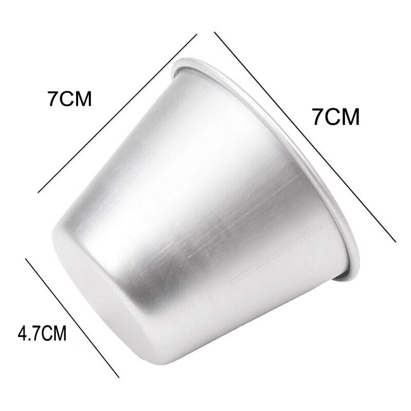 6pcs/lot Pastry Pudding Mold Chocolate Decorating Tool Baking Cups Metal Aluminum Baking Form Mould Kitchen Accessories