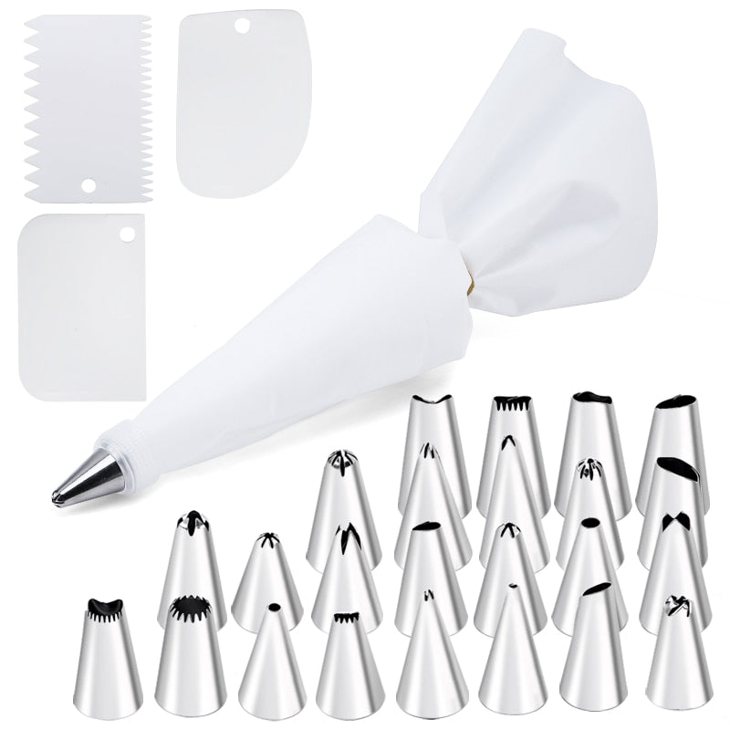 14/26/29 pcs set Cream Nozzles Pastry Tools Accessories For Cake Decorating Pastry Bag Kitchen Bakery Confectionery equipment