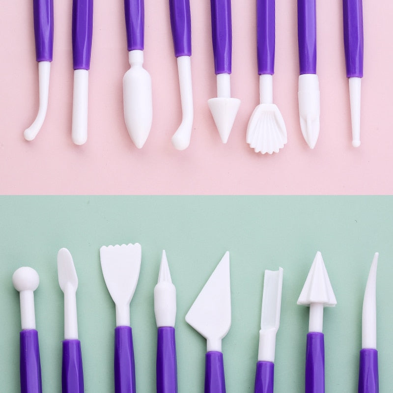 8Pcs Fondant Cake Modelling Tools