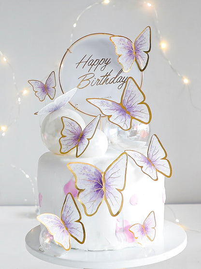 Butterfly Theme Cake Toppers