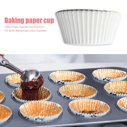 100Pcs Muffin Cupcake Paper Cups Cupcake Liner Baking Muffin Box Cup Case Party Tray Cake Decorating Tools Birthday Party Decor