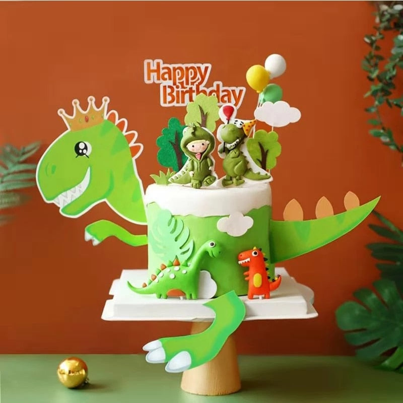 Animal Theme Acrylic Birthday Cake Topper