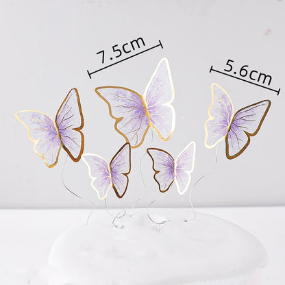 Butterfly Theme Cake Toppers