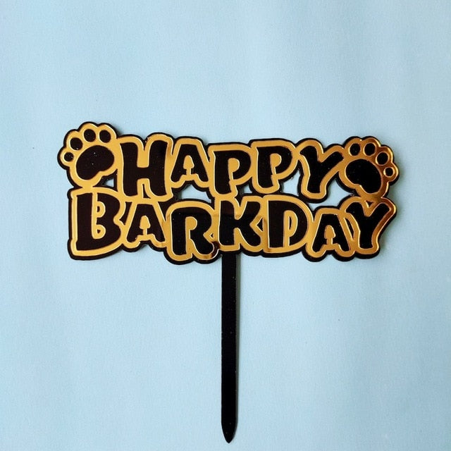 Animal Theme Acrylic Birthday Cake Topper