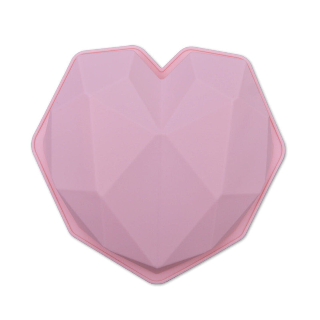 3D Diamond Love Heart Food Grade Mold Shaped Silicone With Dessert Decorating Cakes Mould For Birthday Fondant Chocolate Baking