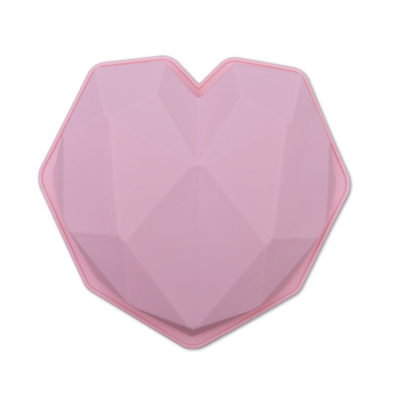 3D Diamond Love Heart Food Grade Mold Shaped Silicone With Dessert Decorating Cakes Mould For Birthday Fondant Chocolate Baking