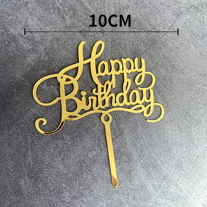 Fancy Acrylic Cake Topper