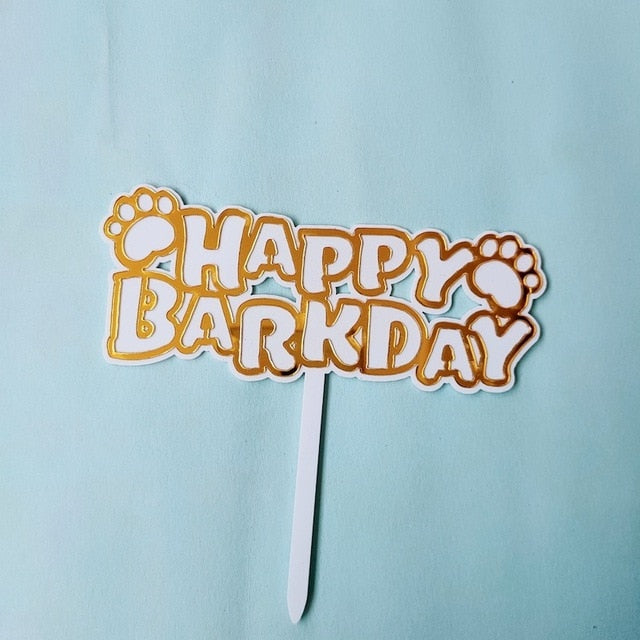 Animal Theme Acrylic Birthday Cake Topper