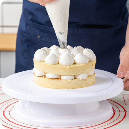 Plastic Cake Decoration Table Anti-skid Cake Stand Nontoxic Cake Display Decoration Turntable Lightweight for Baking Supplies