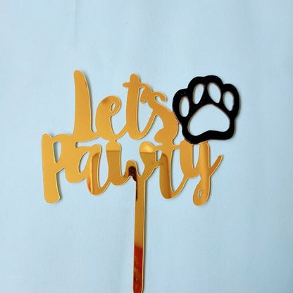 Animal Theme Acrylic Birthday Cake Topper