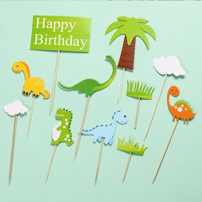 Animal Theme Acrylic Birthday Cake Topper