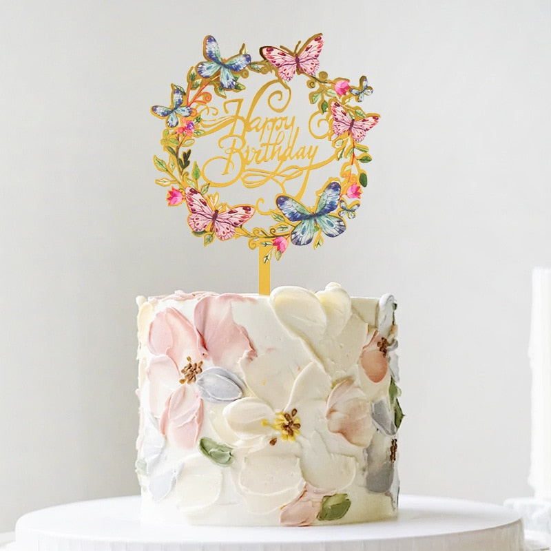 Fancy Acrylic Cake Topper