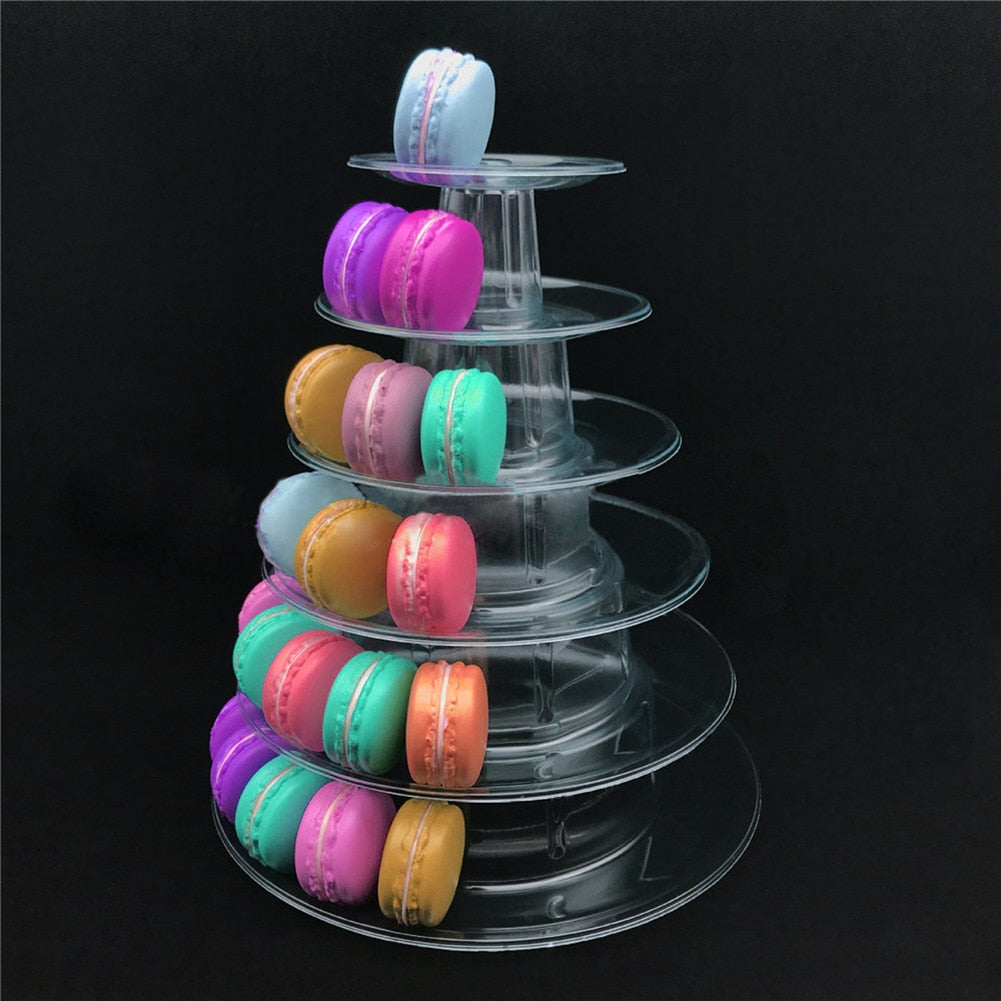 Macarons Display Tower Decorating Tools Cupcake Display Holder Kitchen Gadgets Reusable for Christmas Thanksgiving Tea Party